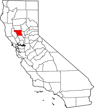 Map Of California Highlighting Colusa County