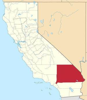 Map Of California Highlighting San Bernardino County