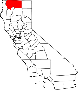 Map Of California Highlighting Siskiyou County