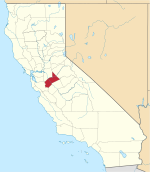 Map Of California Highlighting Stanislaus County