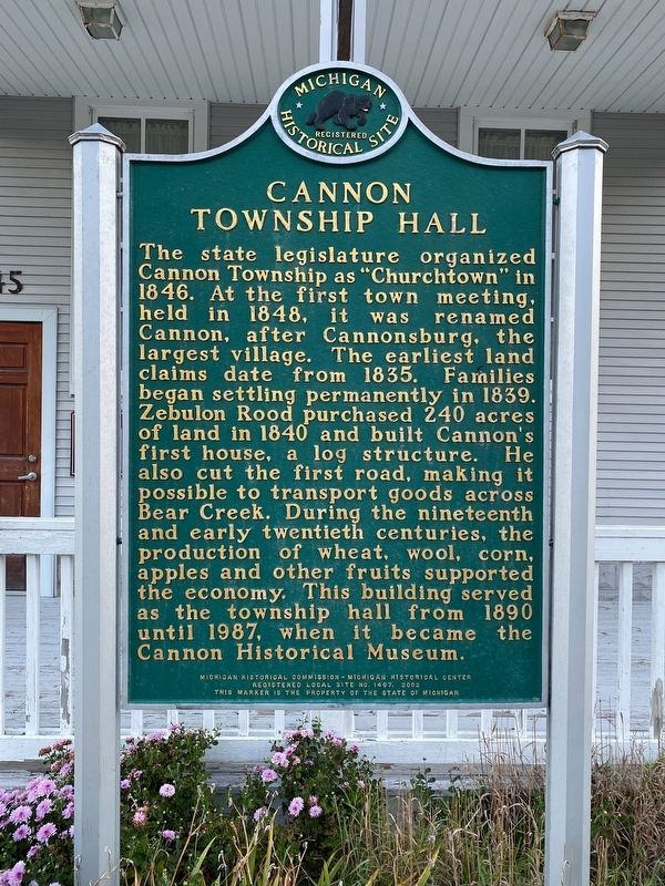 Image of Cannon Michigan Town Clerk