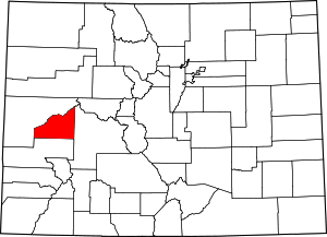 Map Of Colorado Highlighting Delta County