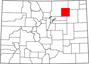 Map Of Colorado Highlighting Morgan County