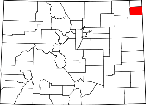 Map Of Colorado Highlighting Phillips County