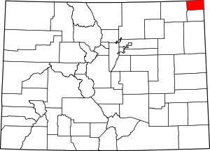 Map Of Colorado Highlighting Sedgwick County