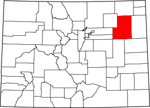 Map Of Colorado Highlighting Washington County