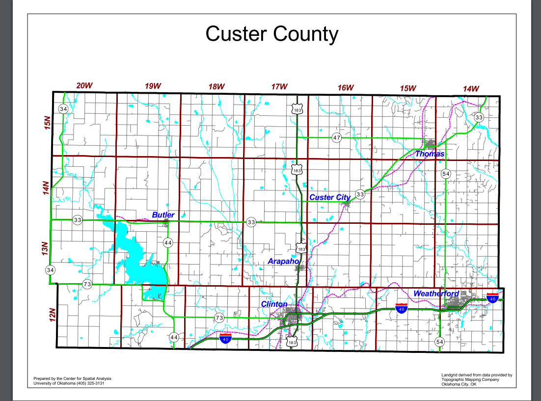 Image of County Assessor - Custer County - OKCounties