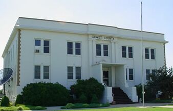 Image of Dewey County Clerk Broadway & Ruble St., Taloga, OK