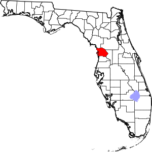 Map Of Florida Highlighting Citrus County