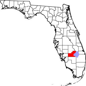 Map Of Florida Highlighting Glades County