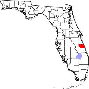 Map Of Florida Highlighting Indian River County