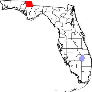 Map Of Florida Highlighting Jackson County