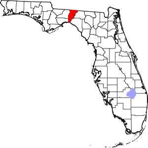 Map Of Florida Highlighting Jefferson County