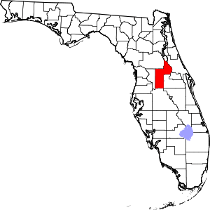 Map Of Florida Highlighting Lake County