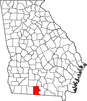 Map Of Georgia Highlighting Brooks County