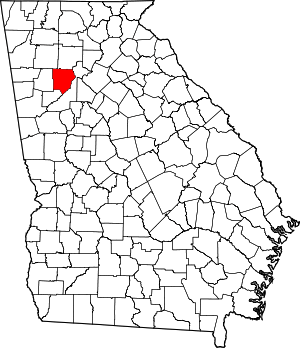 Map Of Georgia Highlighting Cobb County