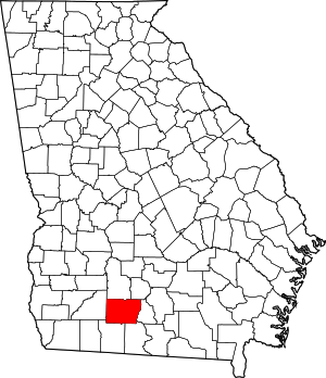 Map Of Georgia Highlighting Colquitt County