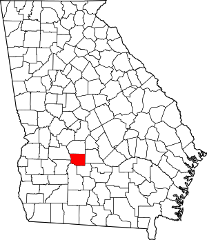 Map Of Georgia Highlighting Crisp County