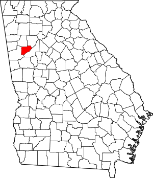 Map Of Georgia Highlighting Douglas County