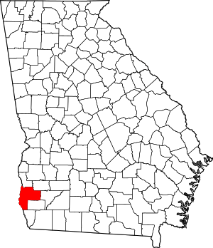 Map Of Georgia Highlighting Early County