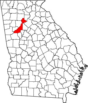 Map Of Georgia Highlighting Fulton County