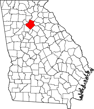 Map Of Georgia Highlighting Gwinnett County