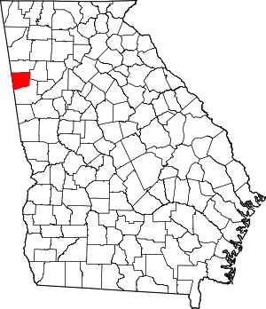 Map Of Georgia Highlighting Haralson County