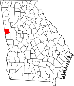 Map Of Georgia Highlighting Heard County