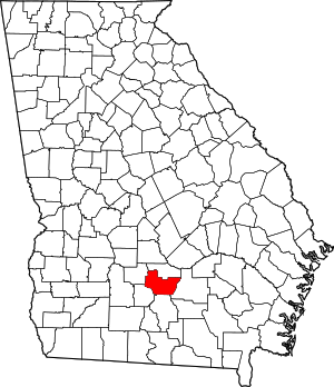 Map Of Georgia Highlighting Irwin County