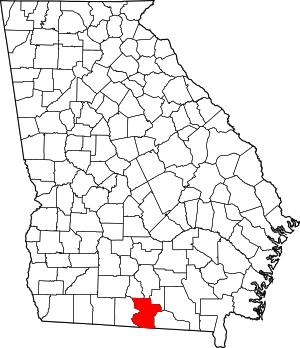 Map Of Georgia Highlighting Lowndes County