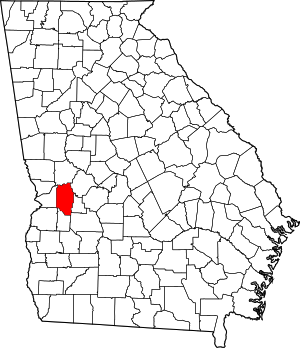 Map Of Georgia Highlighting Marion County