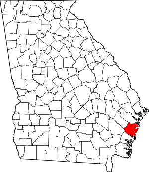 Map Of Georgia Highlighting Mcintosh County