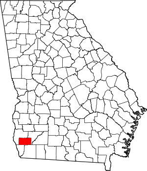 Map Of Georgia Highlighting Miller County