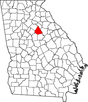 Map Of Georgia Highlighting Morgan County