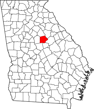 Map Of Georgia Highlighting Putnam County