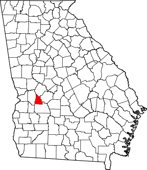 Map Of Georgia Highlighting Schley County