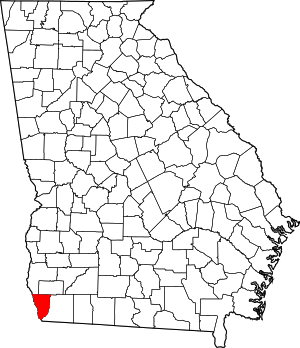 Map Of Georgia Highlighting Seminole County