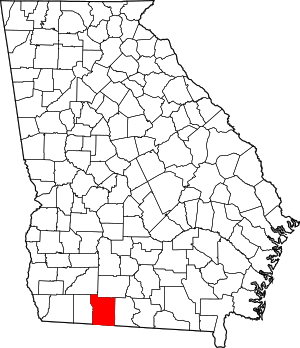 Map Of Georgia Highlighting Thomas County