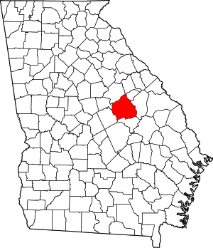 Map Of Georgia Highlighting Washington County