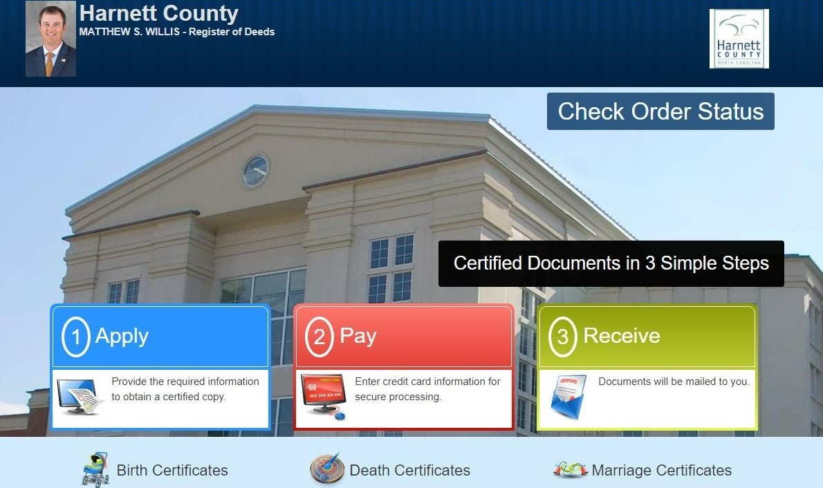 Image of Harnett County Recorder of Deeds