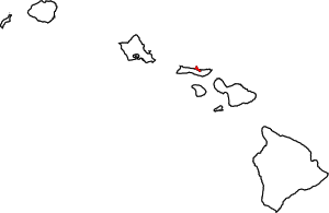 Map Of Hawaii Highlighting Kalawao County