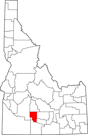 Map Of Idaho Highlighting Gooding County