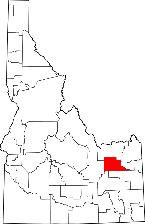 Map Of Idaho Highlighting Jefferson County