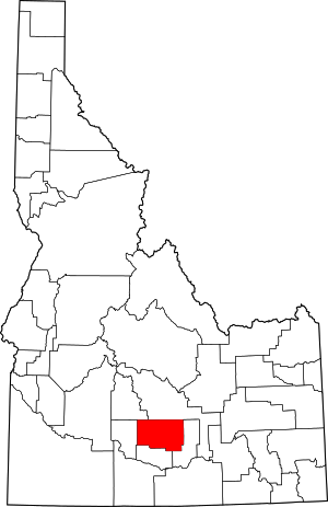 Map Of Idaho Highlighting Lincoln County