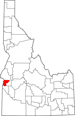 Map Of Idaho Highlighting Payette County