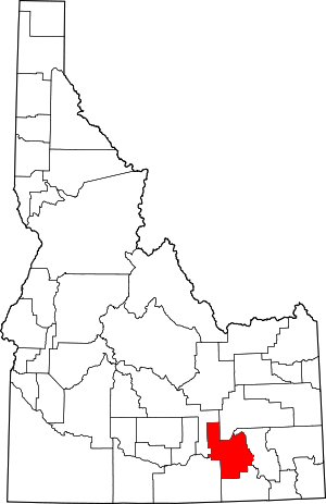 Map Of Idaho Highlighting Power County