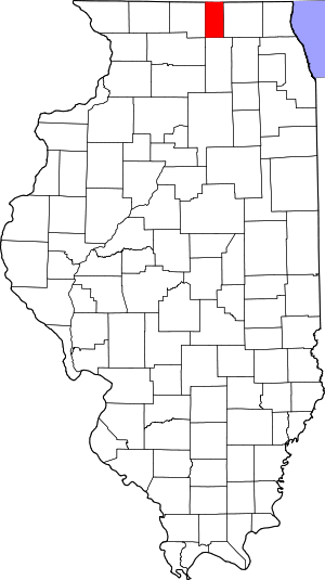 Map Of Illinois Highlighting Boone County