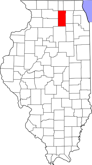 Map Of Illinois Highlighting Dekalb County