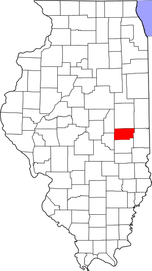 Map Of Illinois Highlighting Douglas County