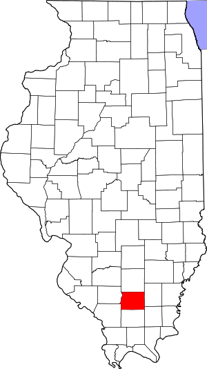 Map Of Illinois Highlighting Franklin County